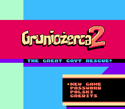 Gruniozerca 2 - The Great Cavy Rescue! (Homebrew) — Title screen